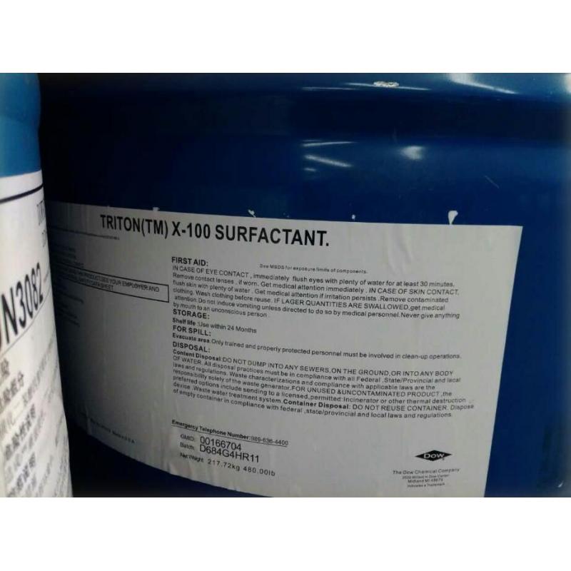 美国陶氏DOW曲拉通X-100表面活性剂润湿渗透剂 辛基酚聚氧乙烯醚